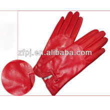 ZF Helle rote billige Cabretta Leder Golf Handschuhe